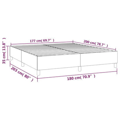 Boxspringbettgestell Dunkelblau 180x200 cm Samt