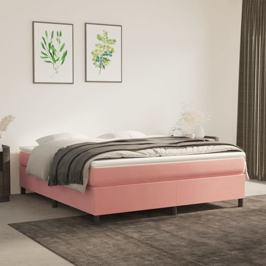 Boxspringbettgestell Rosa 180x200 cm Samt
