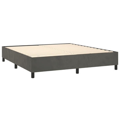 Boxspringbettgestell Dunkelgrau 200x200 cm Samt