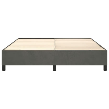 Boxspringbettgestell Dunkelgrau 200x200 cm Samt