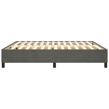 Boxspringbettgestell Dunkelgrau 200x200 cm Samt