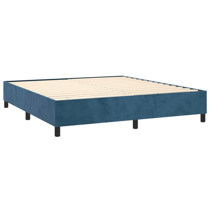 Boxspringbettgestell Dunkelblau 200x200 cm Samt