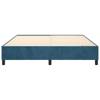 Boxspringbettgestell Dunkelblau 200x200 cm Samt