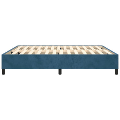 Boxspringbettgestell Dunkelblau 200x200 cm Samt