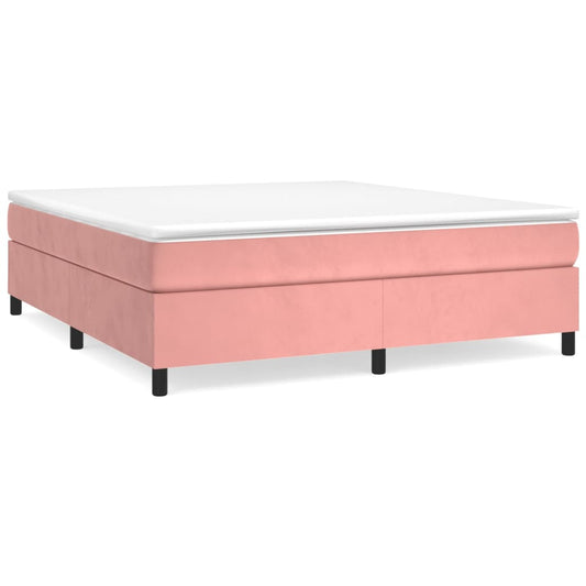 Boxspringbettgestell Rosa 200x200 cm Samt