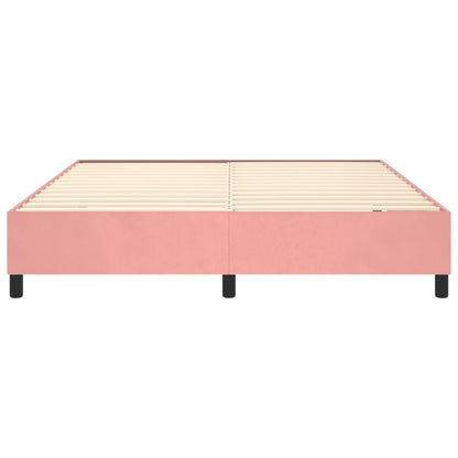 Boxspringbettgestell Rosa 200x200 cm Samt