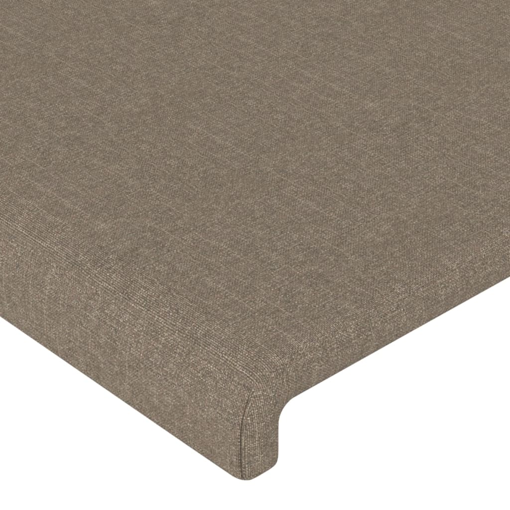 Bettgestell ohne Matratze Taupe 140x190 cm Stoff
