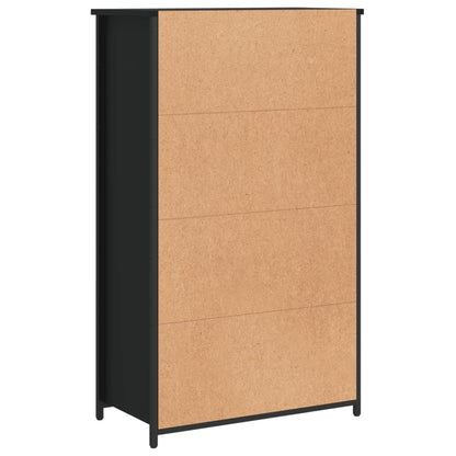 Highboard Schwarz 62x32x103,5 cm Holzwerkstoff