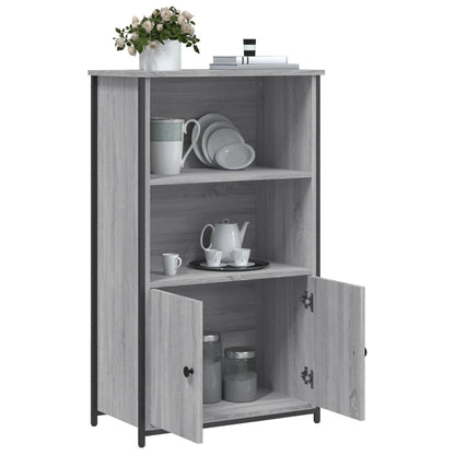 Highboard Grau Sonoma 62x32x103,5 cm Holzwerkstoff