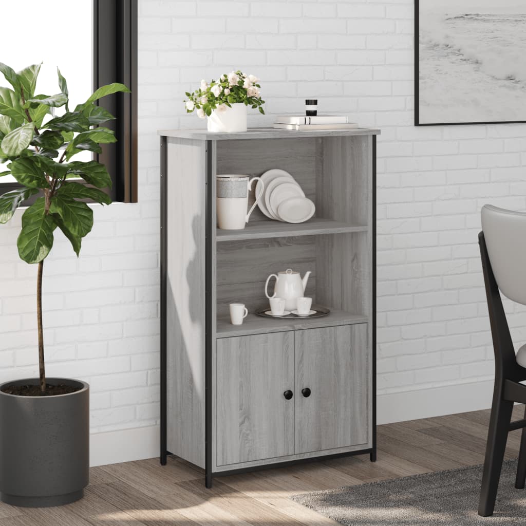 Highboard Grau Sonoma 62x32x103,5 cm Holzwerkstoff