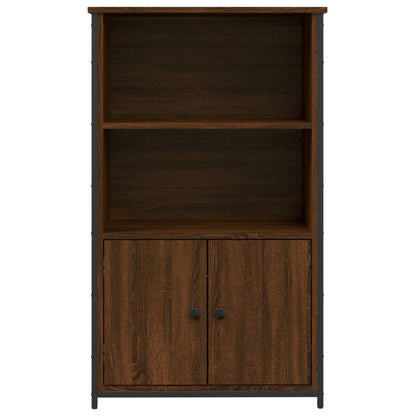 Highboard Braun Eichen-Optik 62x32x103,5 cm Holzwerkstoff