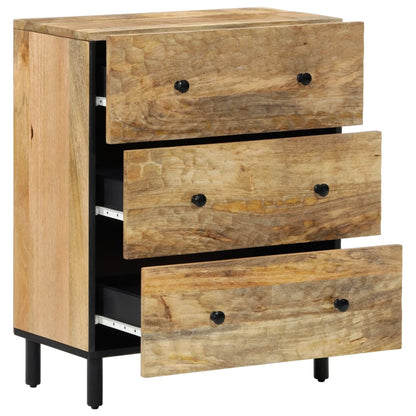 Beistellschrank 60x33x75 cm Massivholz Mango