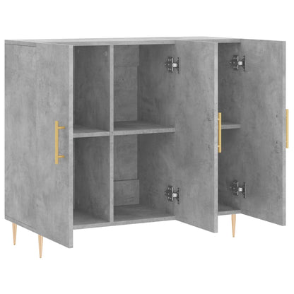 Sideboard Betongrau 90x34x80 cm Holzwerkstoff