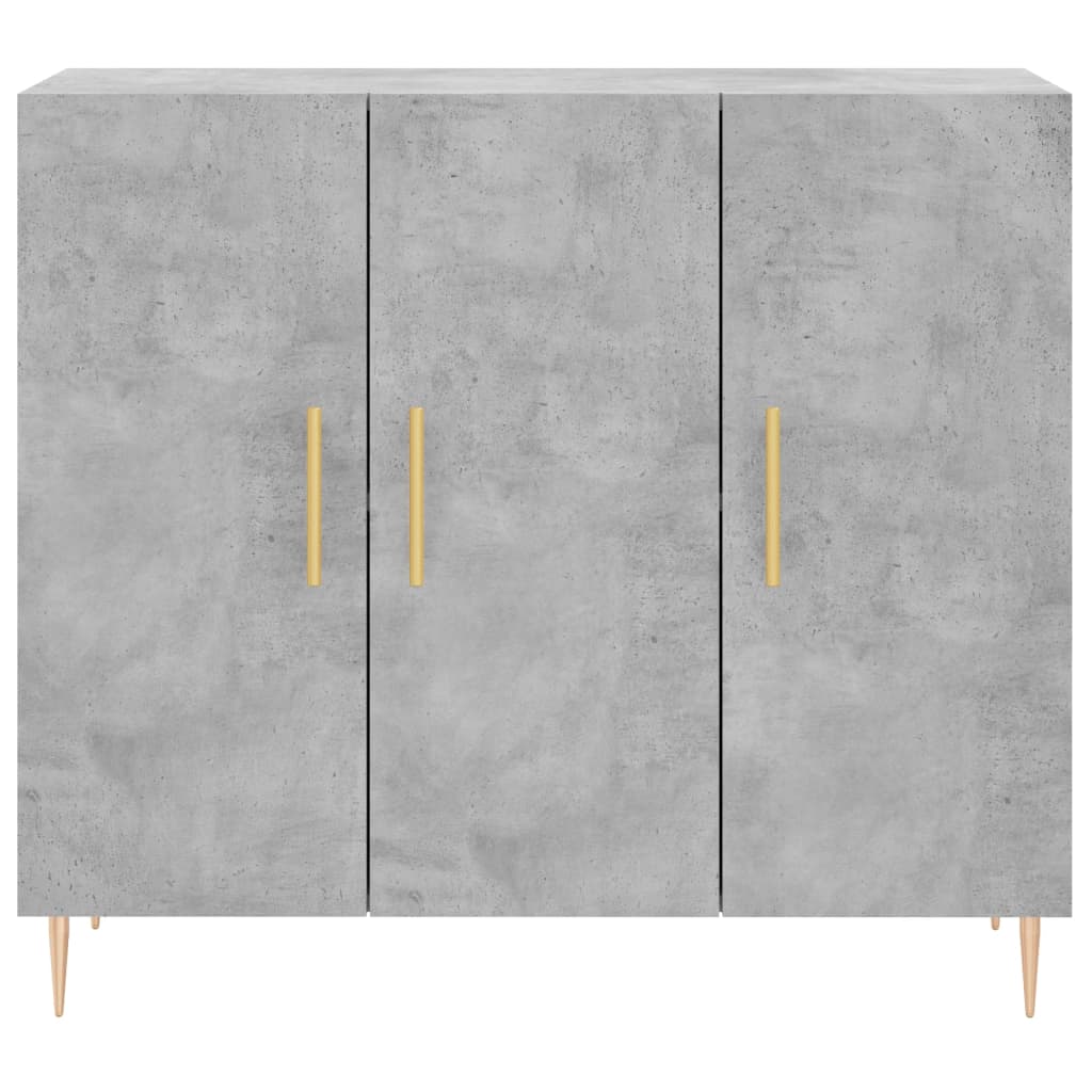 Sideboard Betongrau 90x34x80 cm Holzwerkstoff