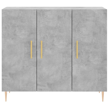 Sideboard Betongrau 90x34x80 cm Holzwerkstoff