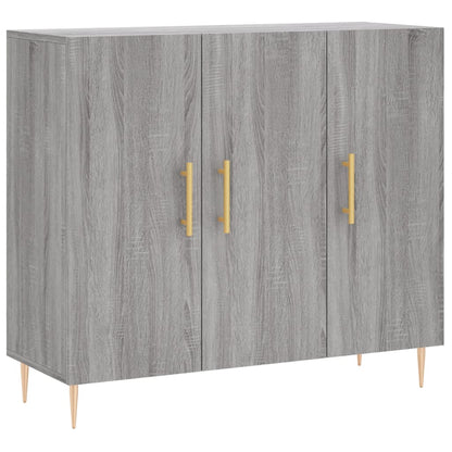 Sideboard Grau Sonoma 90x34x80 cm Holzwerkstoff