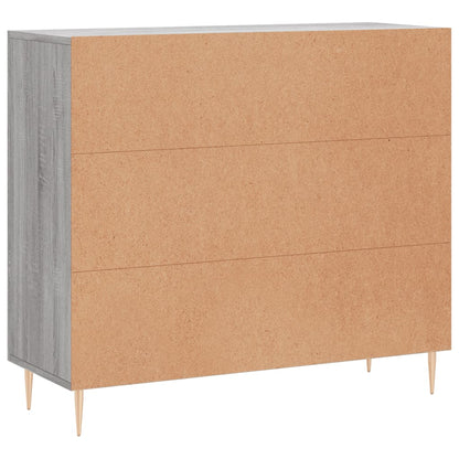 Sideboard Grau Sonoma 90x34x80 cm Holzwerkstoff