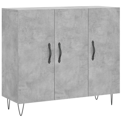 Sideboard Betongrau 90x34x80 cm Holzwerkstoff