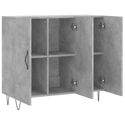 Sideboard Betongrau 90x34x80 cm Holzwerkstoff