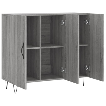 Sideboard Grau Sonoma 90x34x80 cm Holzwerkstoff