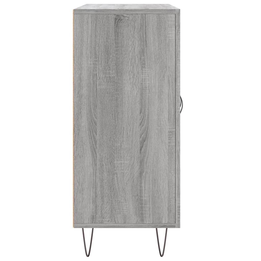 Sideboard Grau Sonoma 90x34x80 cm Holzwerkstoff