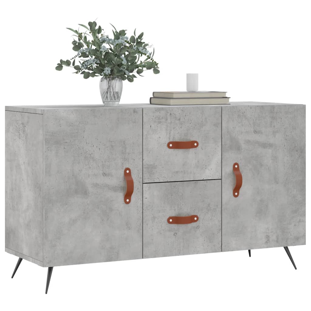 Sideboard Betongrau 100x36x60 cm Holzwerkstoff