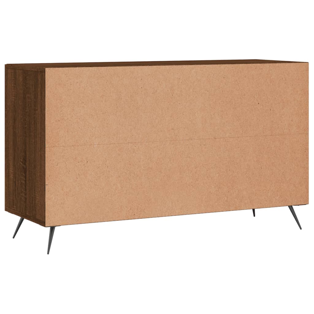 Sideboard Braun Eichen-Optik 100x36x60 cm Holzwerkstoff