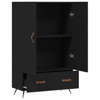 Highboard Schwarz 69,5x31x115 cm Holzwerkstoff