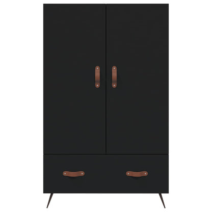 Highboard Schwarz 69,5x31x115 cm Holzwerkstoff