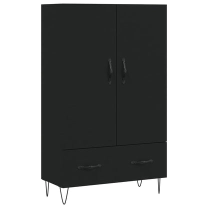 Highboard Schwarz 69,5x31x115 cm Holzwerkstoff