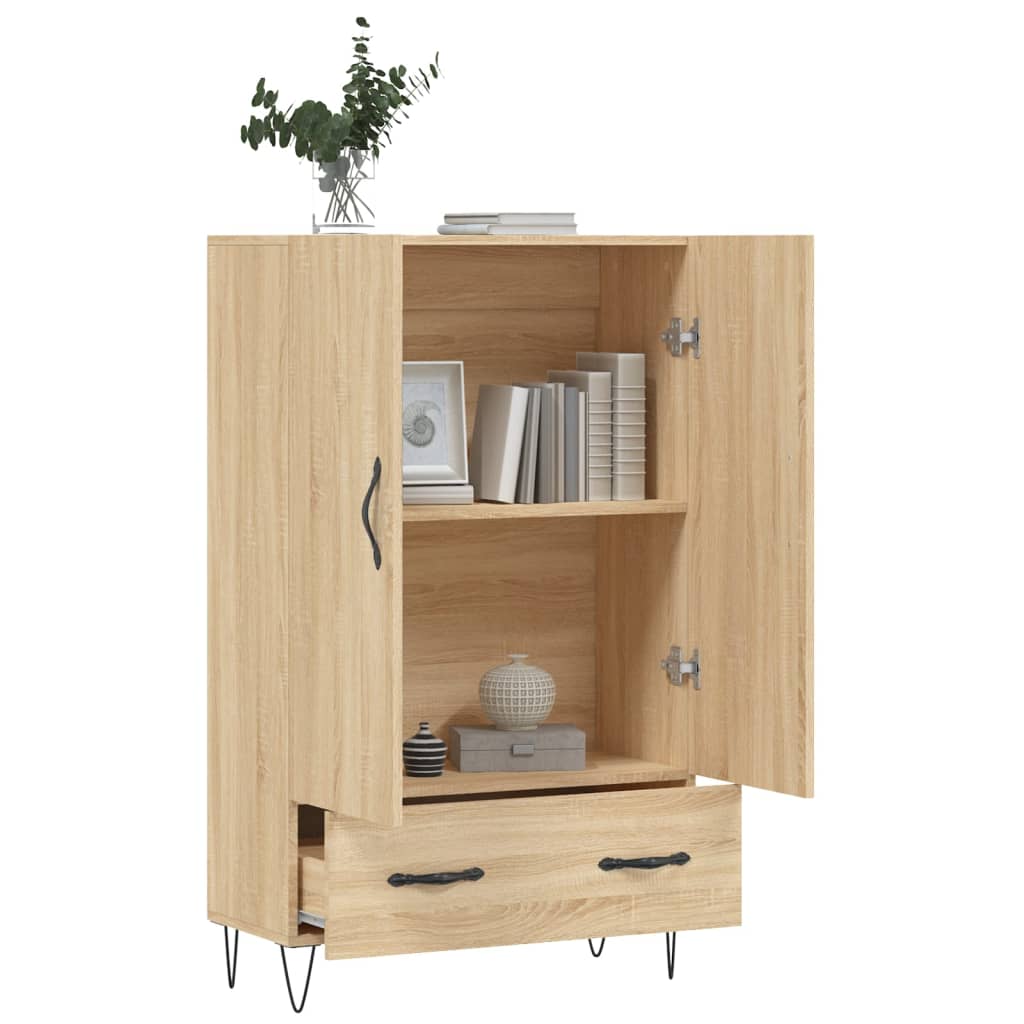 Highboard Sonoma-Eiche 69,5x31x115 cm Holzwerkstoff