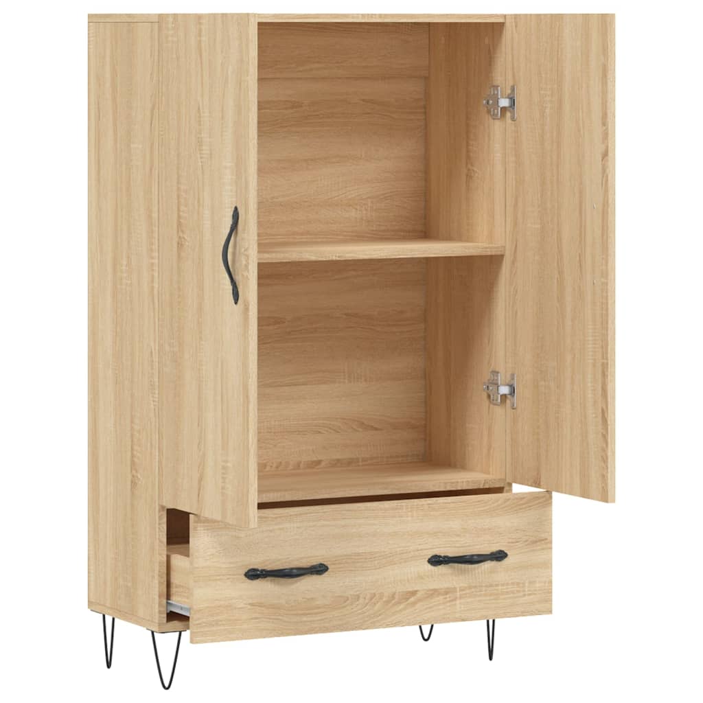 Highboard Sonoma-Eiche 69,5x31x115 cm Holzwerkstoff