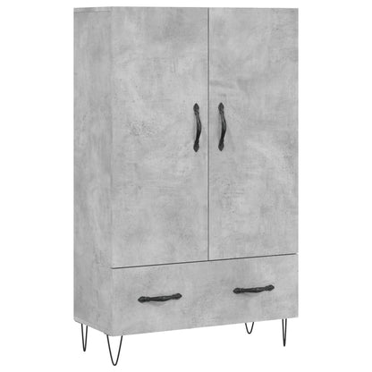 Highboard Betongrau 69,5x31x115 cm Holzwerkstoff