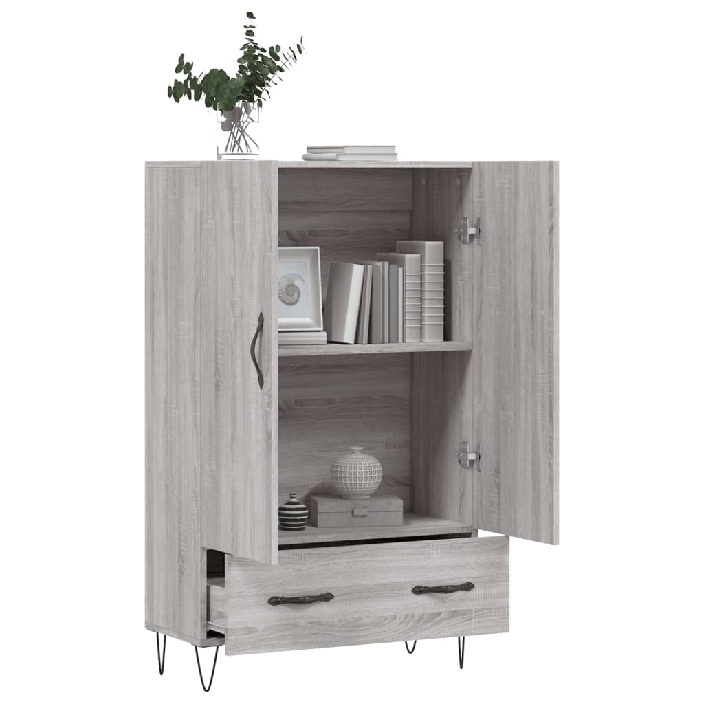 Highboard Grau Sonoma 69,5x31x115 cm Holzwerkstoff