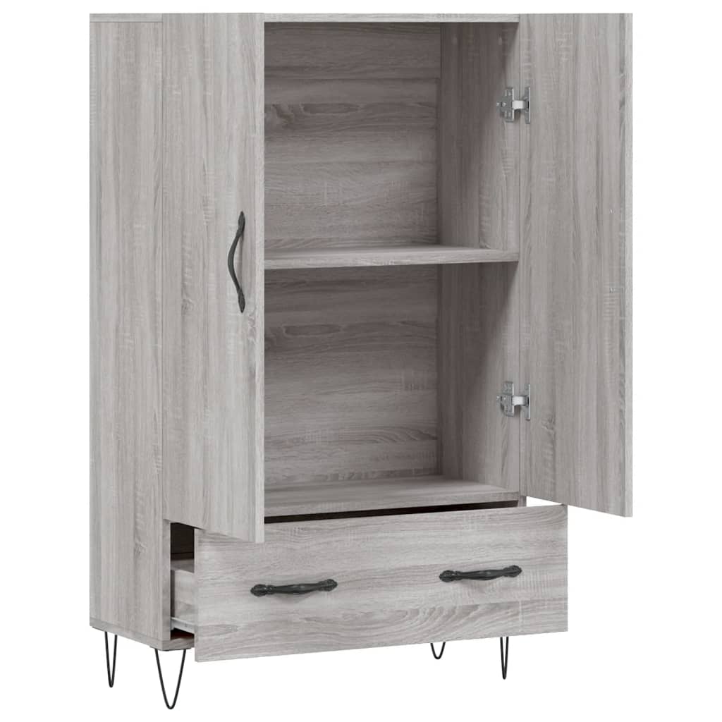 Highboard Grau Sonoma 69,5x31x115 cm Holzwerkstoff