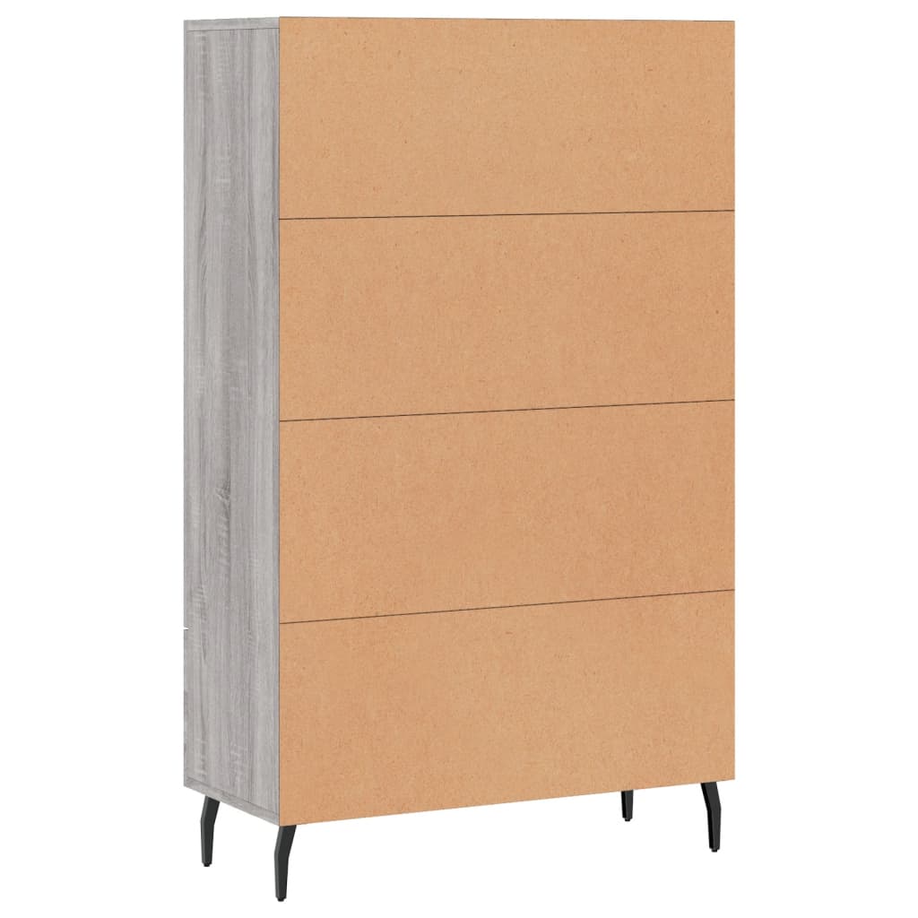 Highboard Grau Sonoma 69,5x31x115 cm