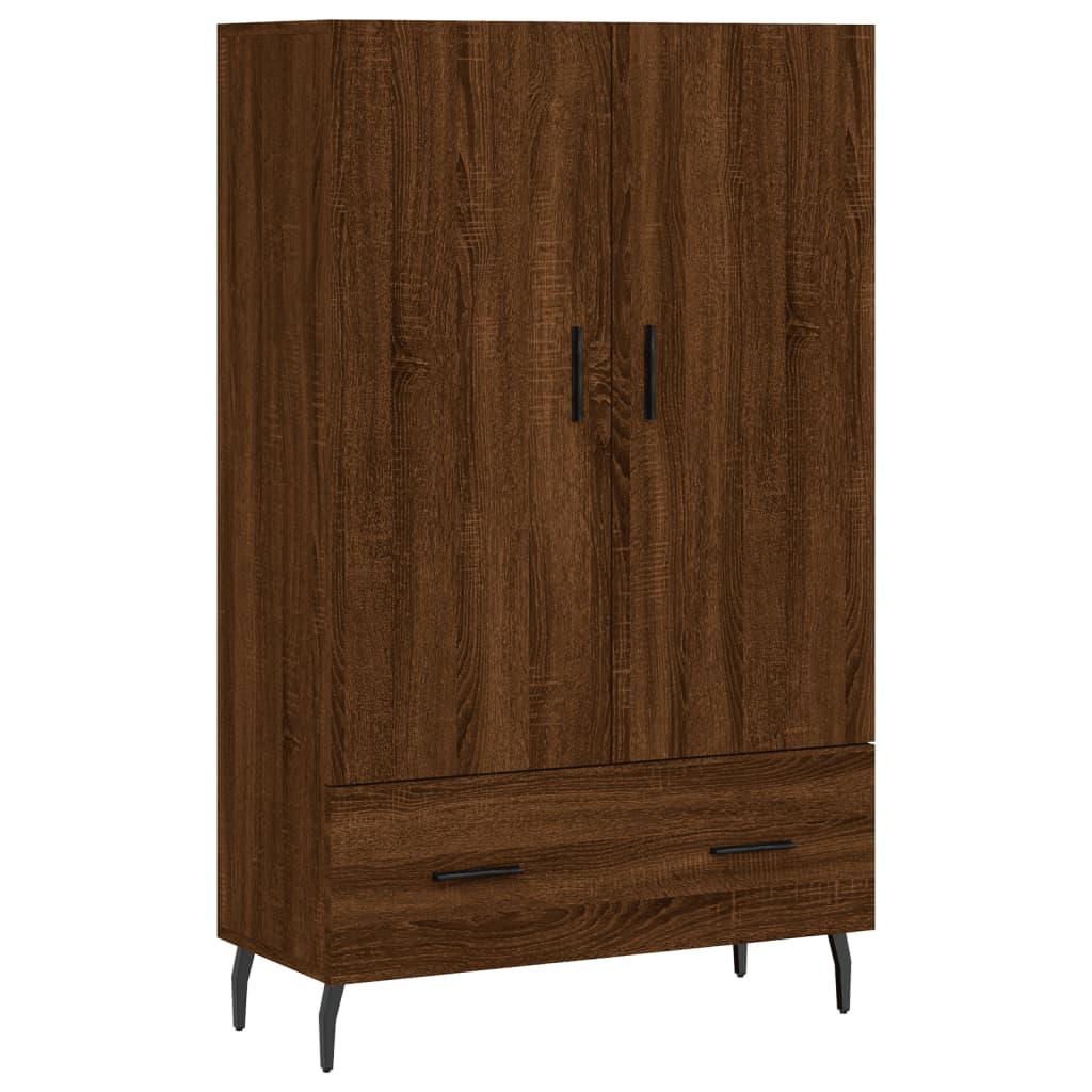 Highboard Braun Eichen-Optik 69,5x31x115 cm