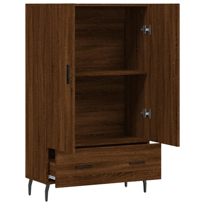 Highboard Braun Eichen-Optik 69,5x31x115 cm