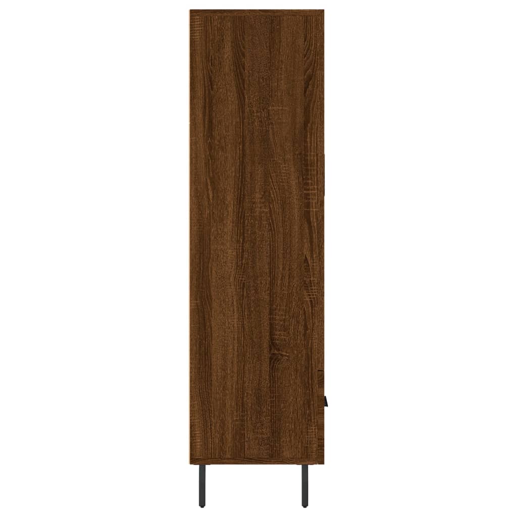 Highboard Braun Eichen-Optik 69,5x31x115 cm