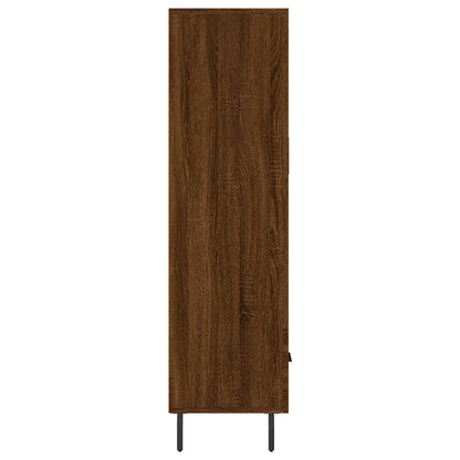 Highboard Braun Eichen-Optik 69,5x31x115 cm