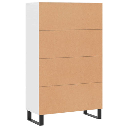 Highboard Weiß 69,5x31x115 cm