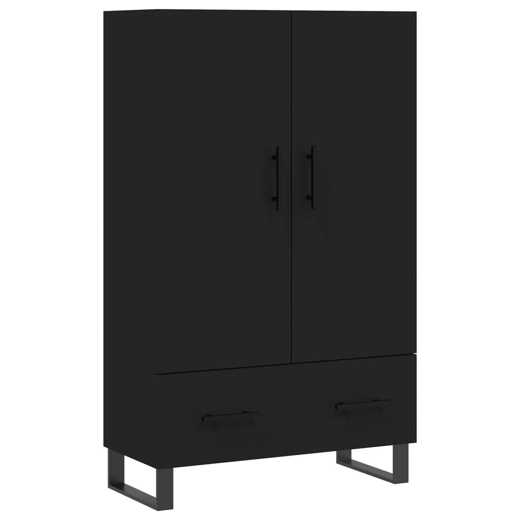 Highboard Schwarz 69,5x31x115 cm