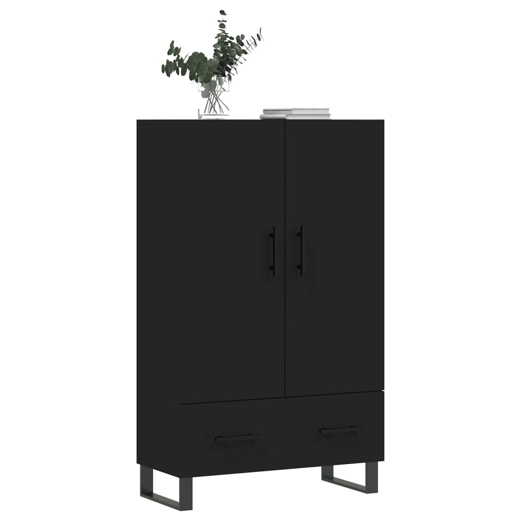 Highboard Schwarz 69,5x31x115 cm