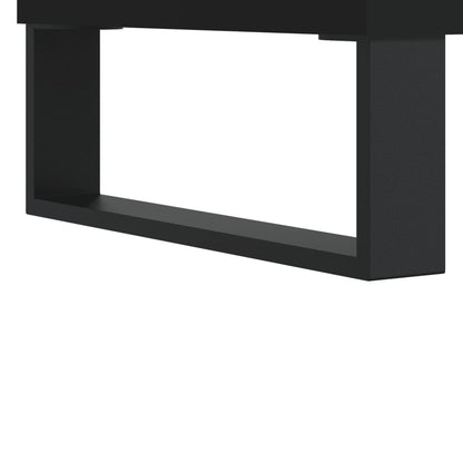 Highboard Schwarz 69,5x31x115 cm