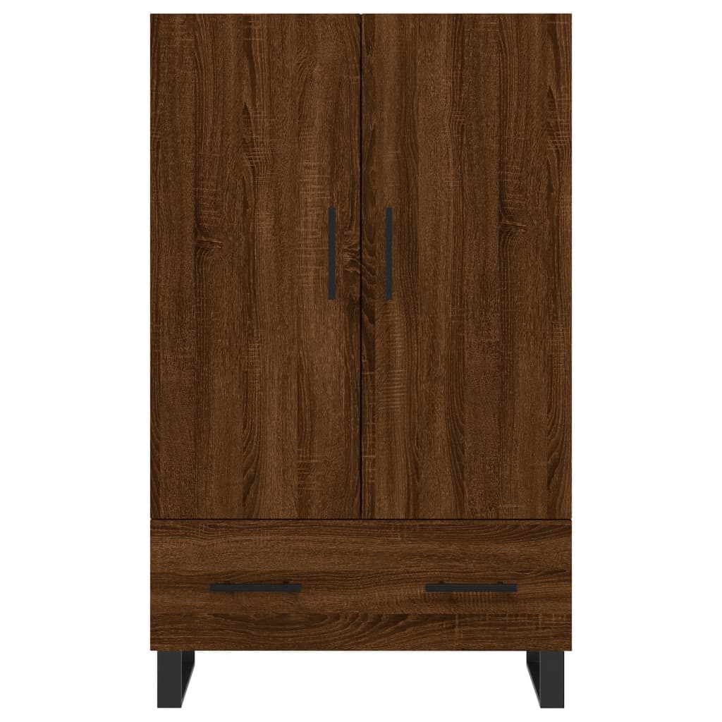 Highboard Braun Eichen-Optik 69,5x31x115 cm