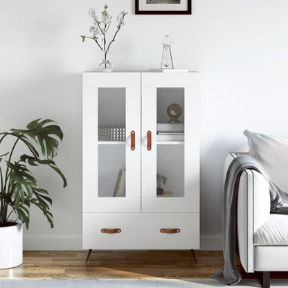 Highboard Weiß 69,5x31x115 cm