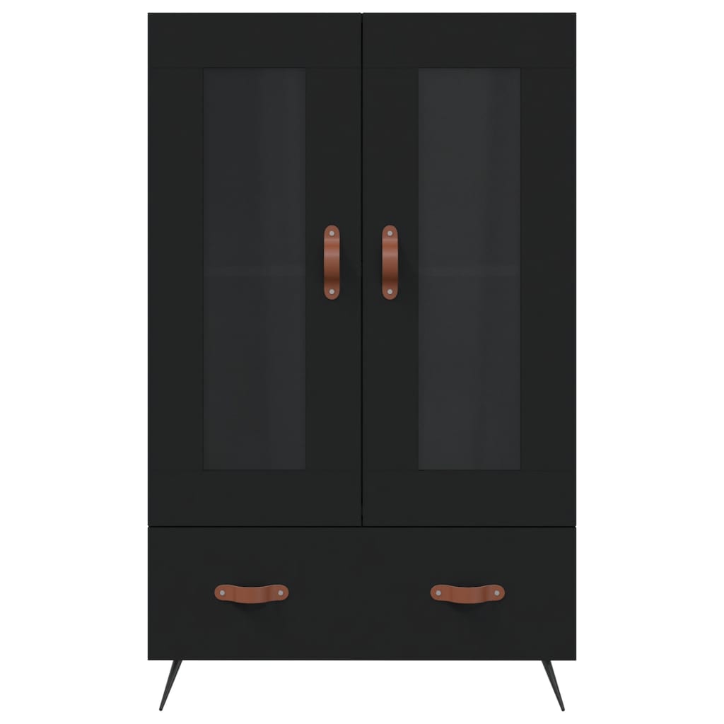 Highboard Schwarz 69,5x31x115 cm Holzwerkstoff