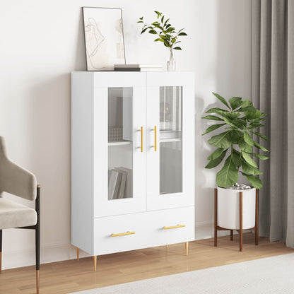 Highboard Weiß 69,5x31x115 cm