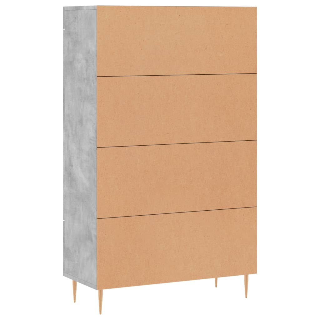 Highboard Betongrau 69,5x31x115 cm