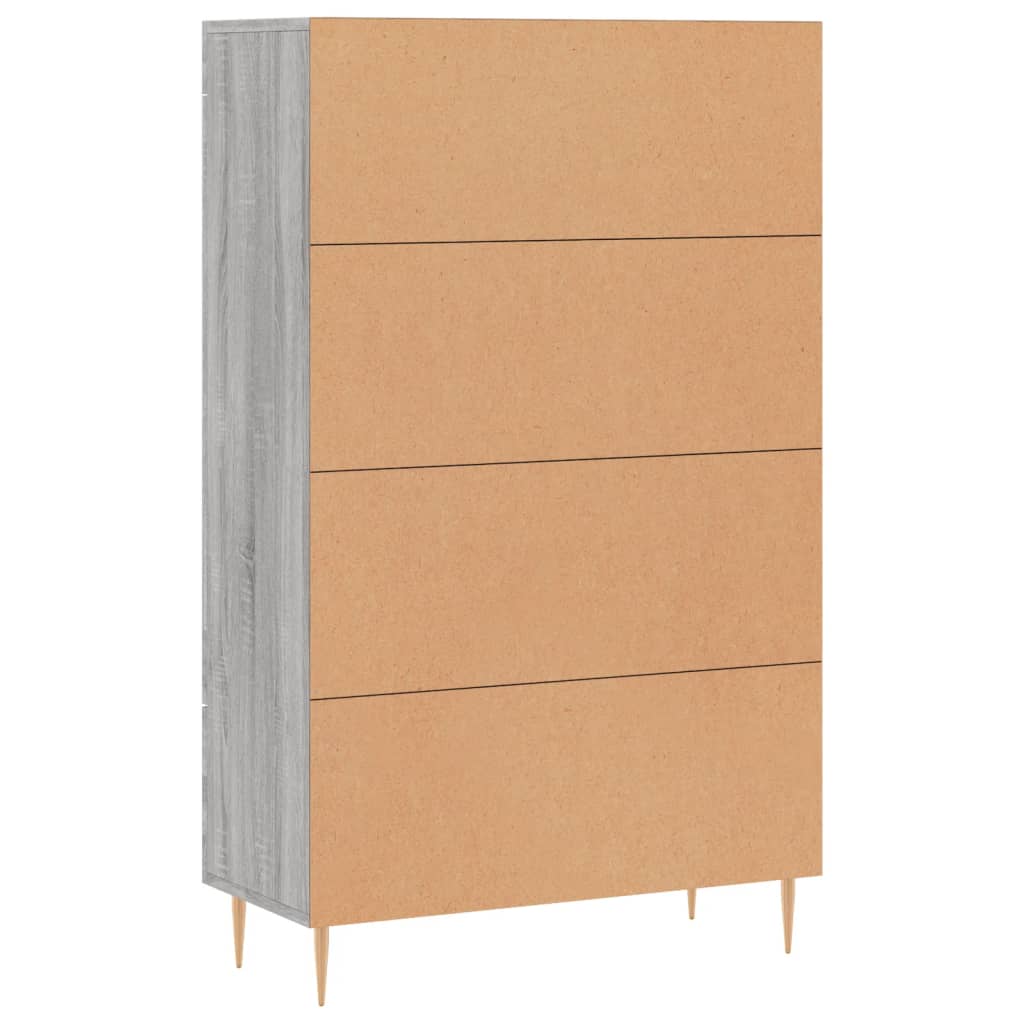 Highboard Grau Sonoma 69,5x31x115 cm